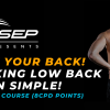 Got Your Back! Making Lower Back Pain Simple For Exercise Physiologists